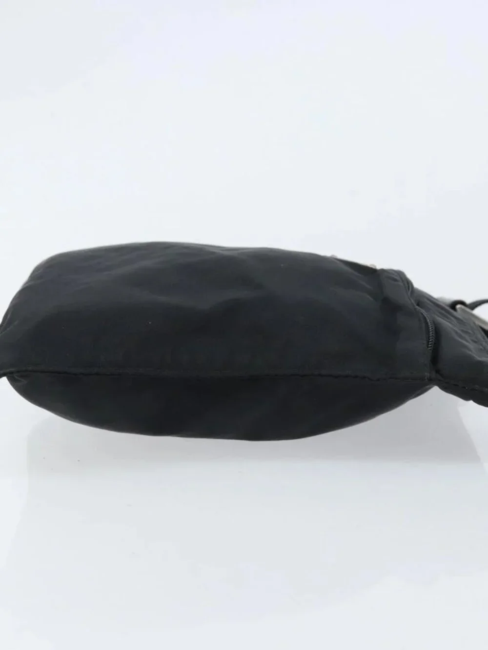 PRADA Shoulder Bag Nylon Black Silver Auth 173668 - Picture 4 of 16